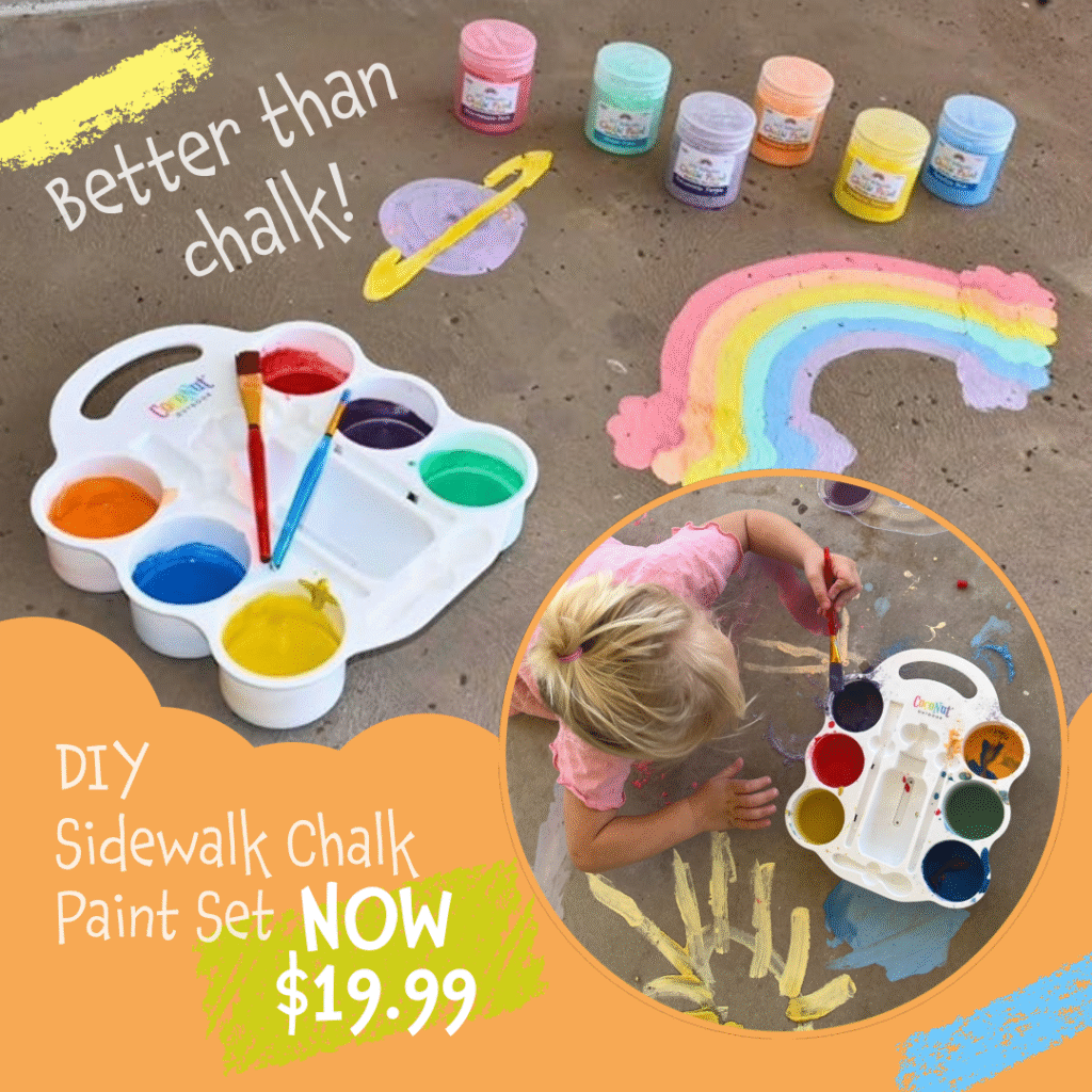 DIY Sidewalk Chalk Paint Set – Outdoor Creativity Kit