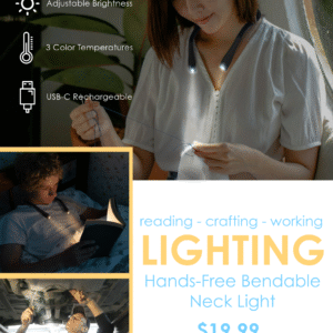 Hands-Free Bendable Neck Light